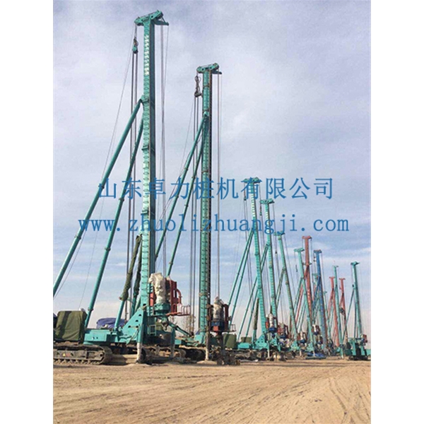 山东卓力桩机助力高铁施工
